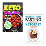 Iota KETOFAST ketogenic diet cookbook and intermittent fasting 2-book collection set, paperback covers