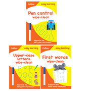 Wipe Clean Preschool Writing And Letter Skills 3 Books Collection Set - Non Fiction - Ages 3–5 - The Book Bundle