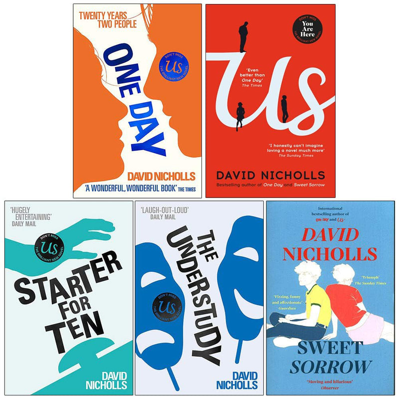David Nicholls Collection 5 Books Set (One Day, Us, Starter For Ten, The Understudy, Sweet Sorrow) - The Book Bundle