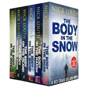 Six-book collection of DCI Craig Gillard crime thrillers by Nick Louth, featuring book spines with titles and author name.