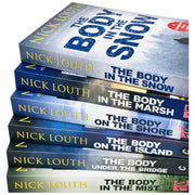 Six-book crime thrillers collection by Nick Louth from DCI Craig Gillard series, featuring paperback editions with cover art.