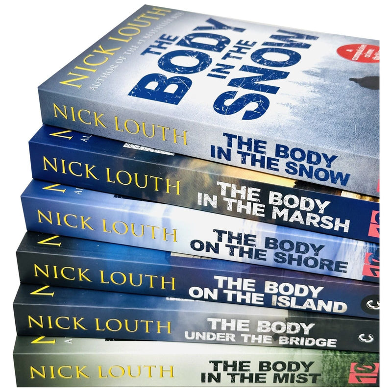 Six-book crime thrillers collection by Nick Louth from DCI Craig Gillard series, featuring paperback editions with cover art.