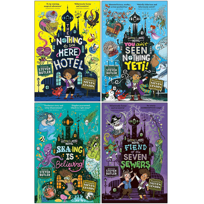 Nothing to See Here Hotel 4 Books Collection Set by Steven Butler - Fiction - Paperback
