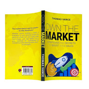 Book cover for "Own the Market" by Thomas Vance, published by Rupa Publications, featuring bold title text on a professional background.