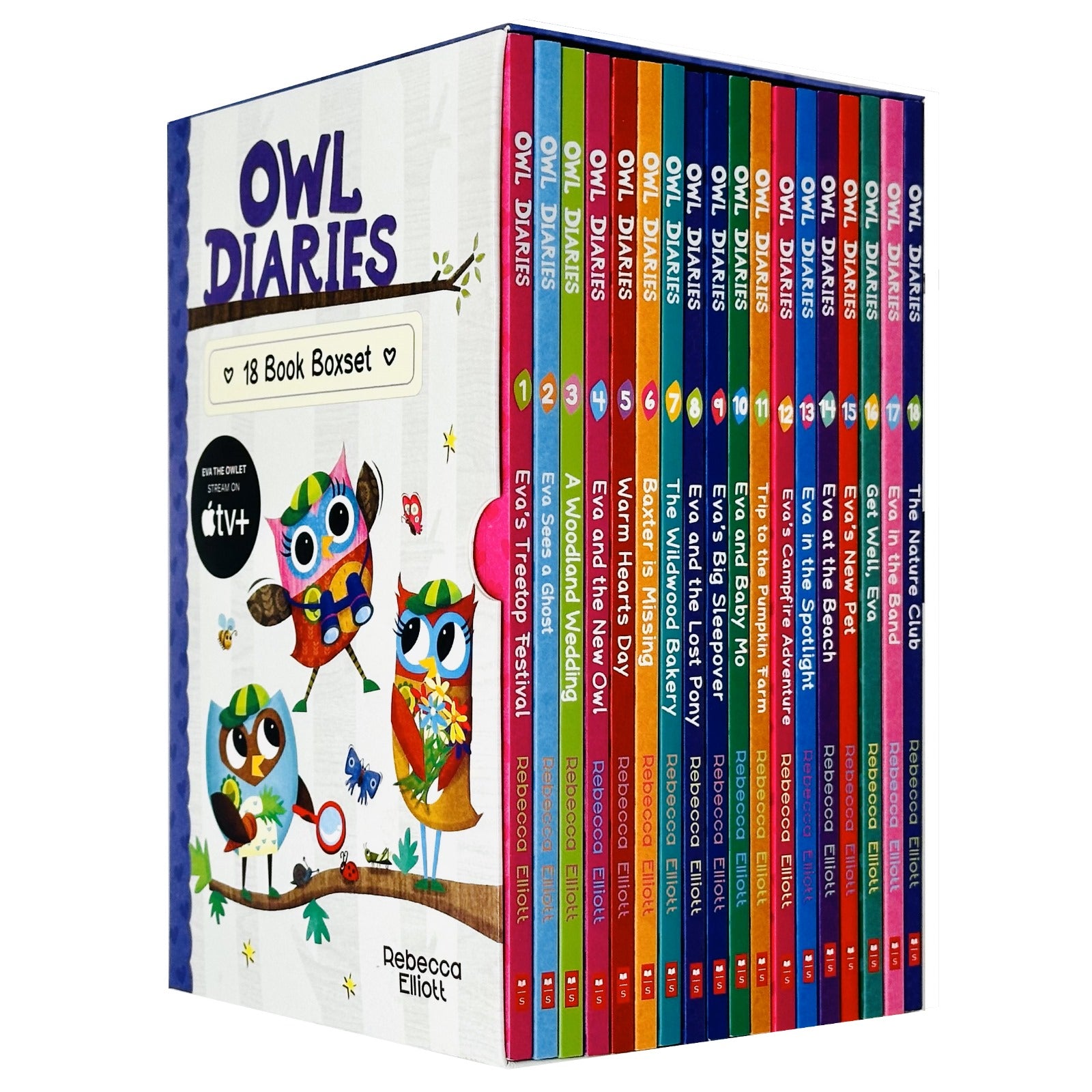 Owl Diaries Collection 1-18 Books Box Set By Rebecca Elliott