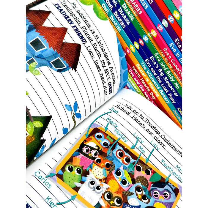 Owl Diaries Collection 1-18 Books Box Set By Rebecca Elliott (Eva's Treetop Festival) - The Book Bundle