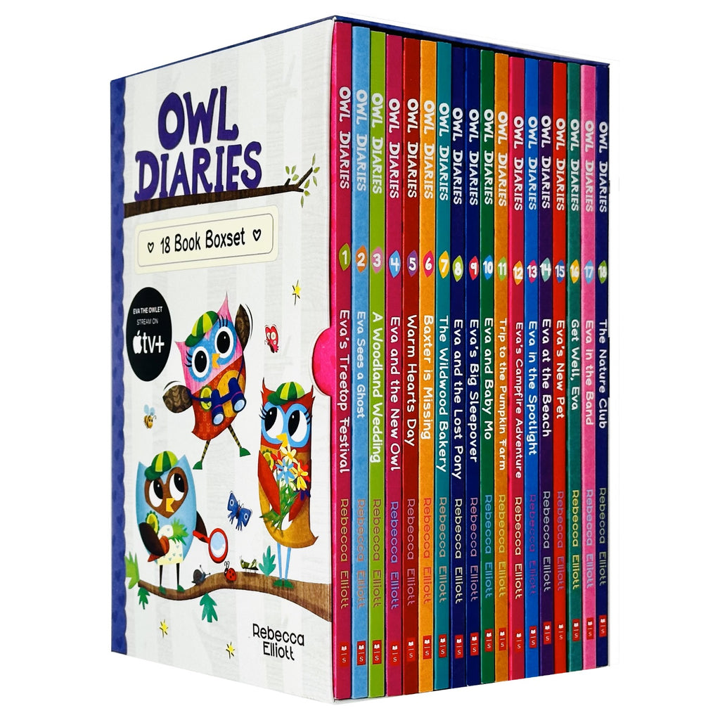 Owl Diaries Collection 1-18 Books Box Set By Rebecca Elliott