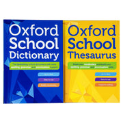 Oxford Primary School Dictionaries Collection 2 Books Set (Oxford School Dictionary & Oxford School Thesaurus) - The Book Bundle
