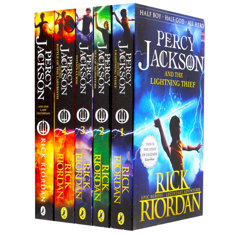 Percy Jackson 5 Books Collection Set by Rick Riordan - The Book Bundle