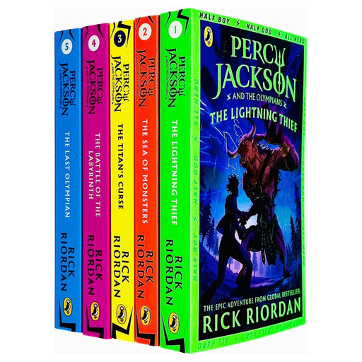 Percy Jackson X 5 Book Set Series Collection 5 Book Set - The Book Bundle