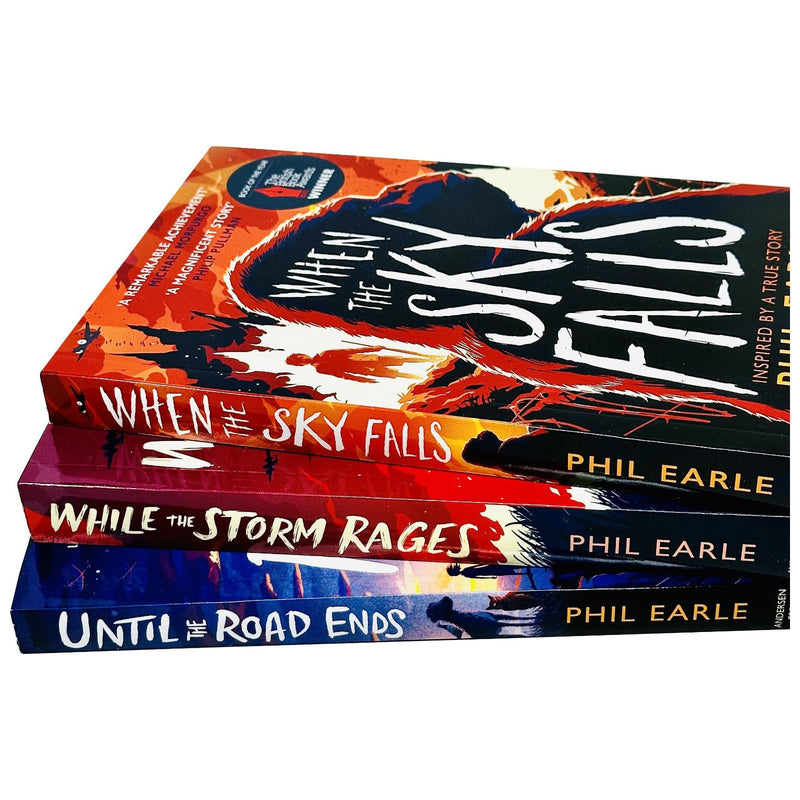 Phil Earle 3 Books Collection Set (When the Sky Falls, Until the Road Ends, While the Storm Rages) - The Book Bundle