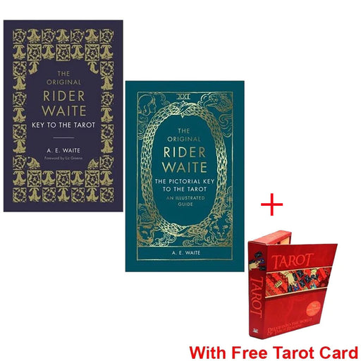 A.E Waite Collection 2 Books Set (The Key To The Tarot, The Pictorial Key To The Tarot) + With Free Tarot Card Box - The Book Bundle