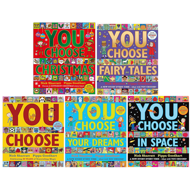 Pippa Goodhart You Choose Series 5 Books Collection Set (You Choose Christmas, You Choose, You Choose in Space)