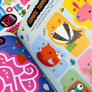 Set of 10 Playtime Learning Sticker Activity books by Make Believe Ideas Ltd, featuring search and find fun for kids.