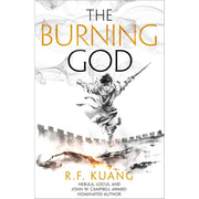 Three-book set of The Poppy War series by R.F. Kuang, including The Poppy War, The Dragon Republic, and The Burning God.