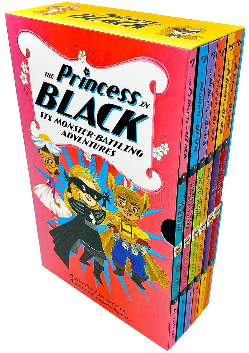 Six-book Princess in Black collection box set by Shannon & Dean Hale, featuring paperback editions of the popular children's fiction series.