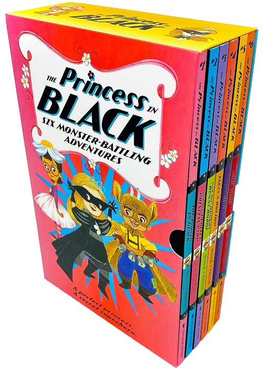 Six-book Princess in Black collection box set by Shannon & Dean Hale, featuring paperback editions of the popular children's fiction series.