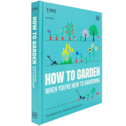 Hardcover book titled "How to Garden When You're New to Gardening" by DK, featuring gardening tips for absolute beginners.