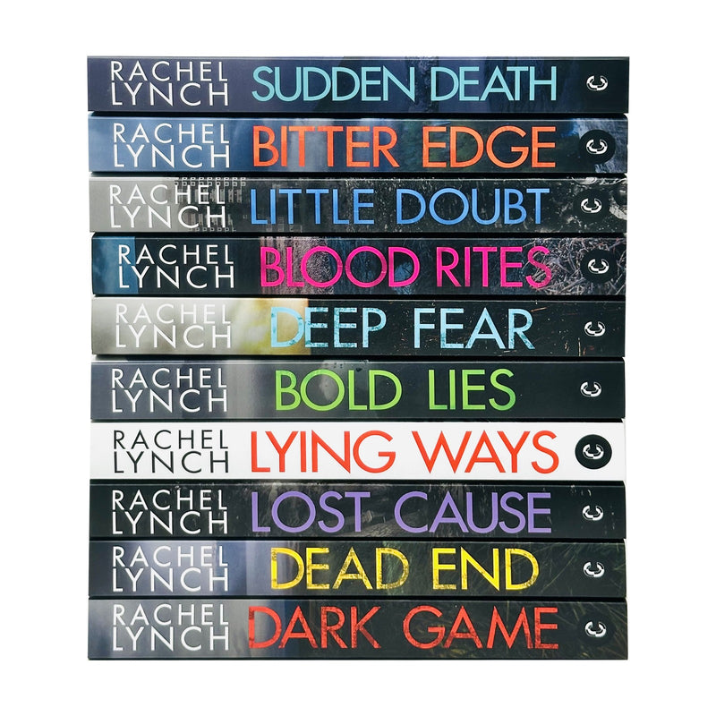 Rachel Lynch Detective Kelly Porter series 10-book collection set including Sudden Death, Lying Ways, Lost Cause, and more.