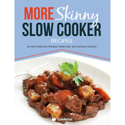 Three paperback cookbooks from The Book Bundle featuring slow cooker soup and curry recipes by The Skinny Slow Cooker collection.