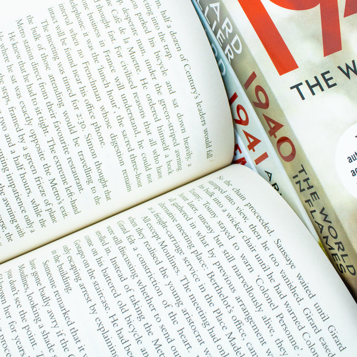 Richard Collier 4 Books Collection Set (1940 The World in Flames, 1941 Armageddon The Road to Pearl Harbor) - The Book Bundle