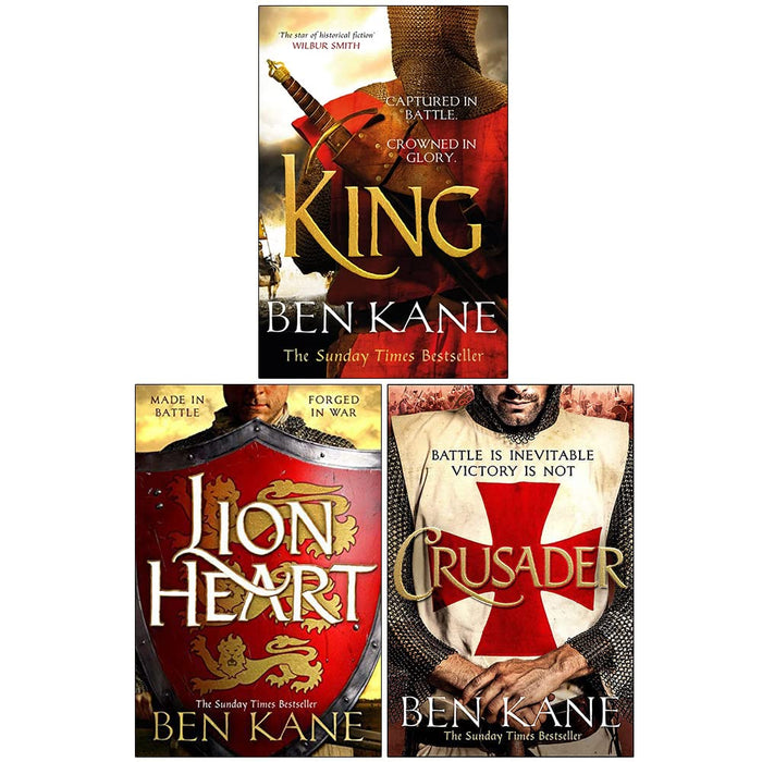 Richard the Lionheart Collection 3 Books Set By Ben Kane (Crusader, Lionheart & King) - The Book Bundle