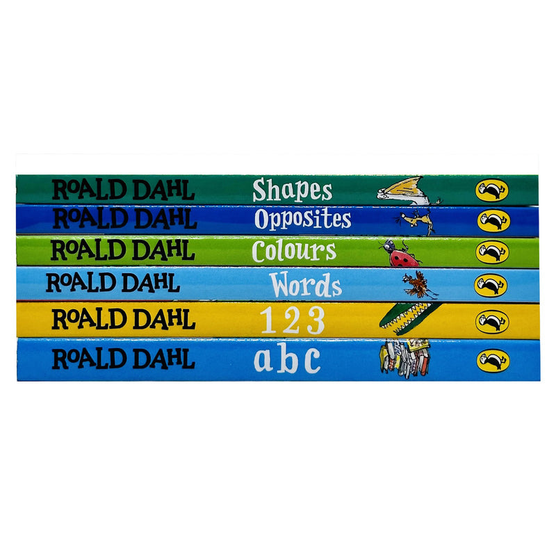 Roald Dahl Early Learning Pre-School Children Collection 6 Books Board Book Collection Set - The Book Bundle