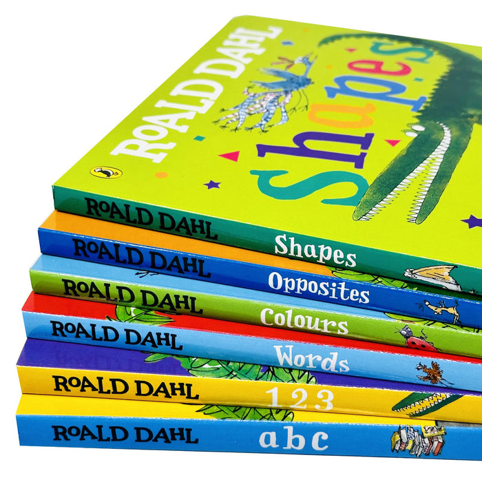 Roald Dahl Early Learning Pre-School Children Collection 6 Books Board Book Collection Set - The Book Bundle