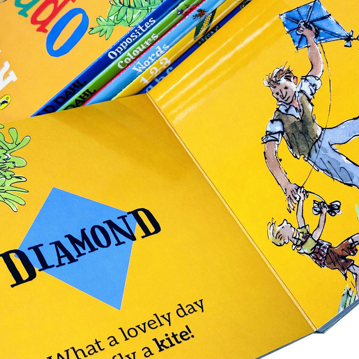 Roald Dahl Early Learning Pre-School Children Collection 6 Books Board Book Collection Set - The Book Bundle