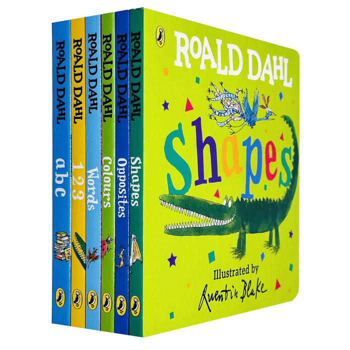 Roald Dahl Early Learning Pre-School Children Collection 6 Books Board Book Collection Set - The Book Bundle