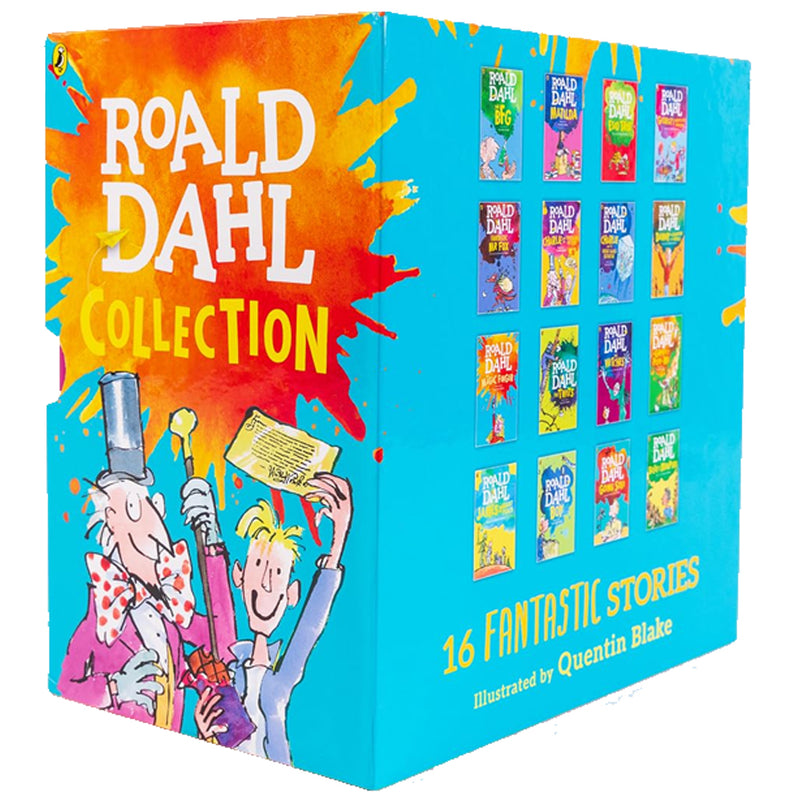 Roald Dahl Collection 16 Books Box Set (Matilda, The Magic Finger, George's Marvellous Medicine & More)