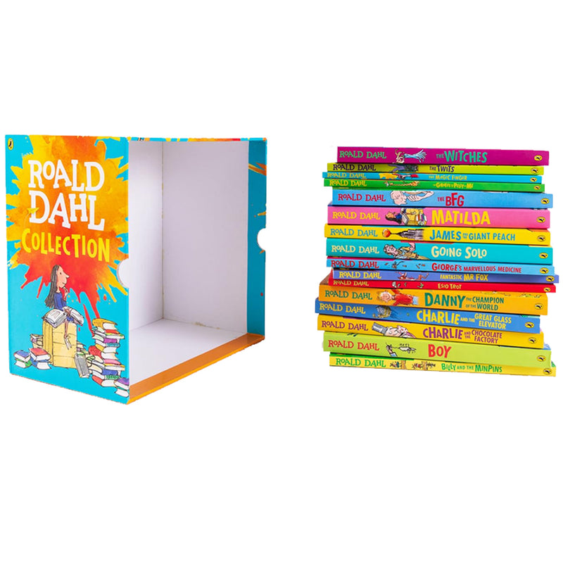 Roald Dahl Collection 16 Books Box Set (Matilda, The Magic Finger, George's Marvellous Medicine & More)