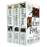 Three paperback books from Robin Hobb's Tawny Man Trilogy collection, fiction series published by Harper Voyager.