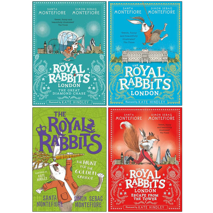 Royal Rabbits Collection 4 Books Set by Santa Montefiore Great Diamond Chase - The Book Bundle