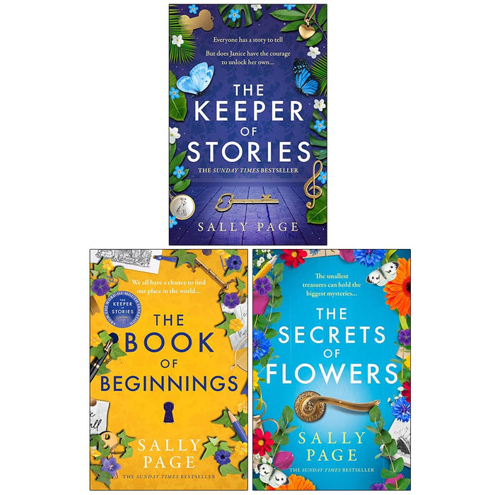 Sally Page Collection 3 Books Set Secrets of Flowers, Keeper of Stories, Keeper - The Book Bundle
