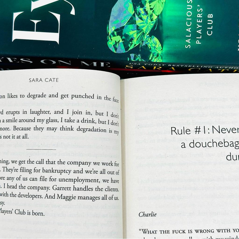 Sara Cate Salacious Players Club Series 3 books collection set including Praise, Eyes on Me, and Give Me More by Sourcebooks UK Ltd