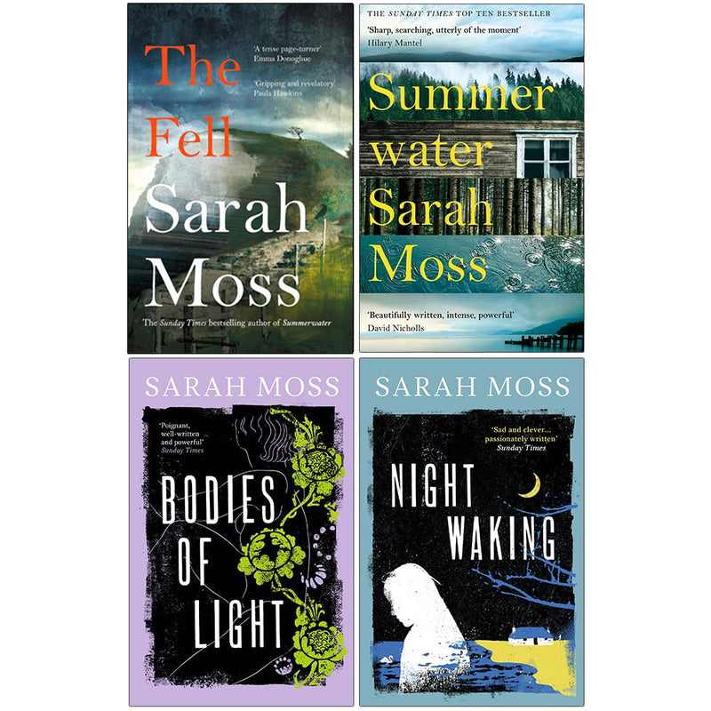Sarah Moss Collection 4 Books Set (The Fell, Summerwater, Bodies of Light, Night Waking) - The Book Bundle
