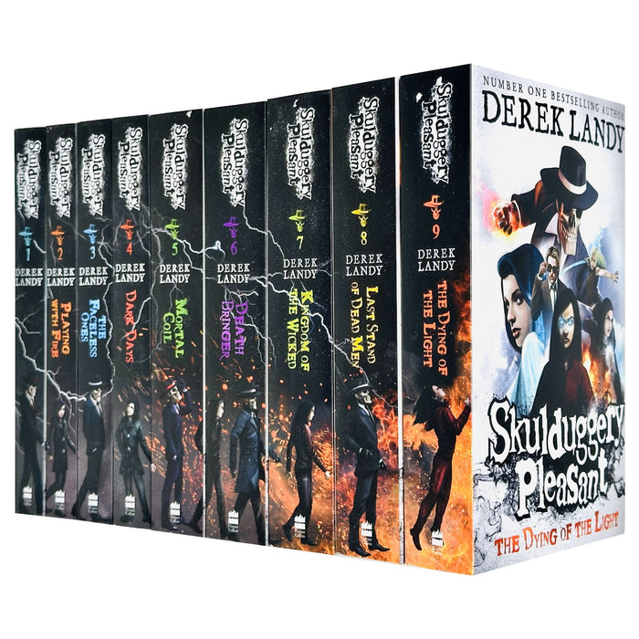 Skulduggery Pleasant  Series Books 1 - 9 Collection Set by Derek Landy - The Book Bundle