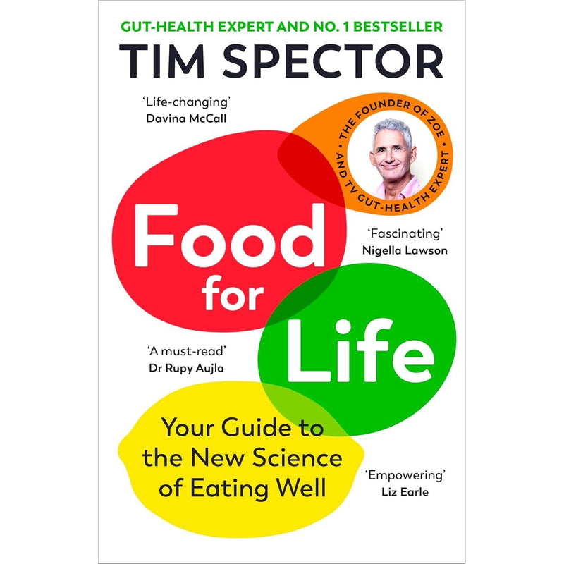 Tim Spector Collection 4 Books Set (Food for Life, Identically Different, Spoon-Fed, The Diet Myth) - The Book Bundle