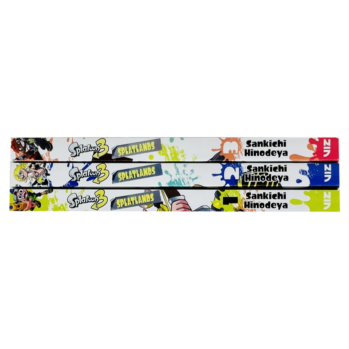 Splatoon 3 Splatlands Volume 1-3 Books Collection Set By Sankichi Hinodeya - The Book Bundle