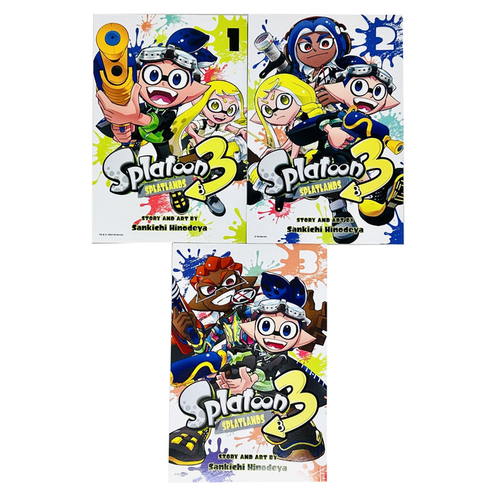 Splatoon 3 Splatlands Volume 1-3 Books Collection Set By Sankichi Hinodeya - The Book Bundle