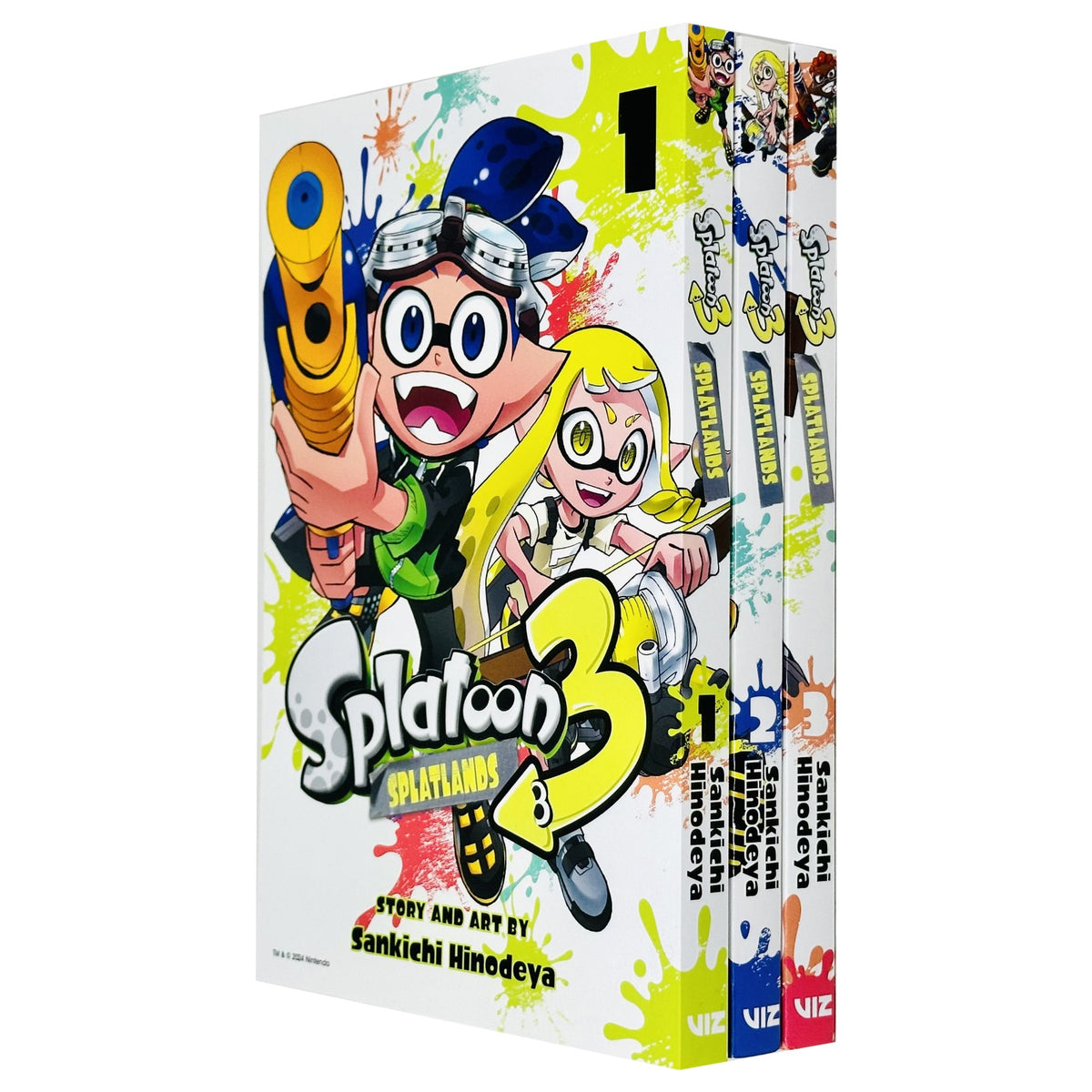 Splatoon 3 Splatlands Volume 1-3 Books Collection Set By Sankichi