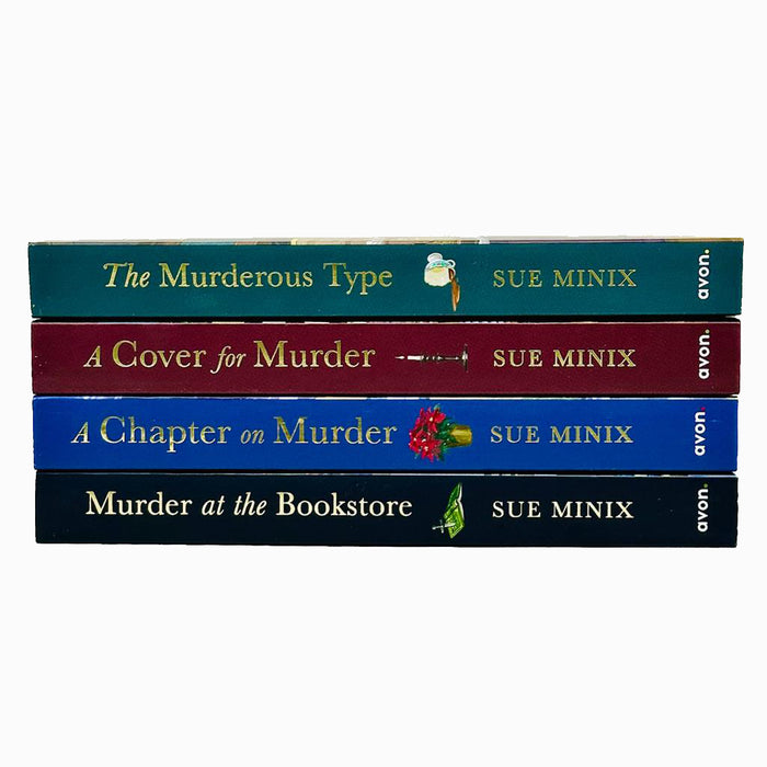 The Bookstore Mystery Series By  Sue Minix 4 Books Set (Murder at the Bookstore, The Murderous Type, A Chapter on Murder & A Cover for Murder) - The Book Bundle