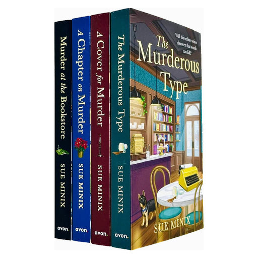 The Bookstore Mystery Series By  Sue Minix 4 Books Set (Murder at the Bookstore, The Murderous Type, A Chapter on Murder & A Cover for Murder) - The Book Bundle