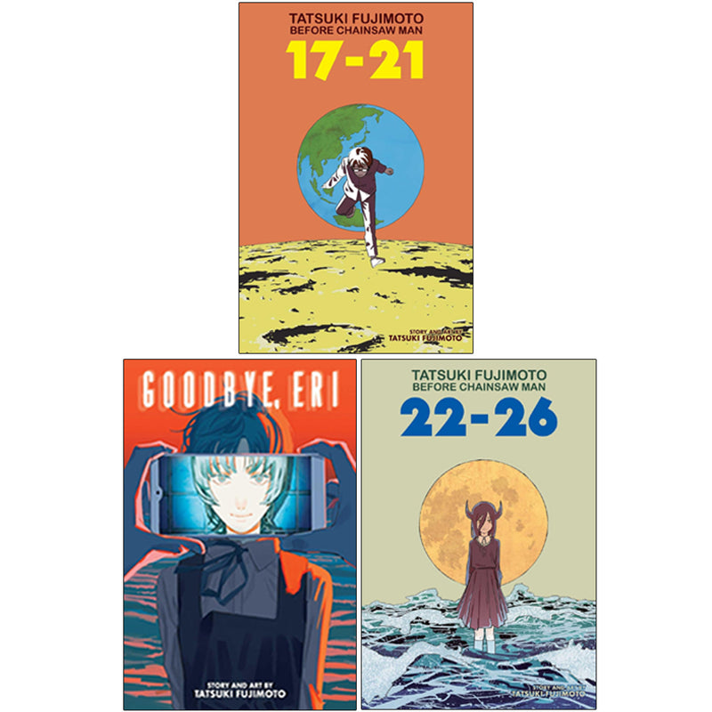 Tatsuki Fujimoto Collection 3 Books Set (Before Chainsaw Man 17–21, 22-26, Goodbye Eri) - The Book Bundle