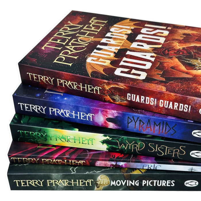 Terry Pratchett Discworld Novels Series 2 :5 Books Collection set - The Book Bundle