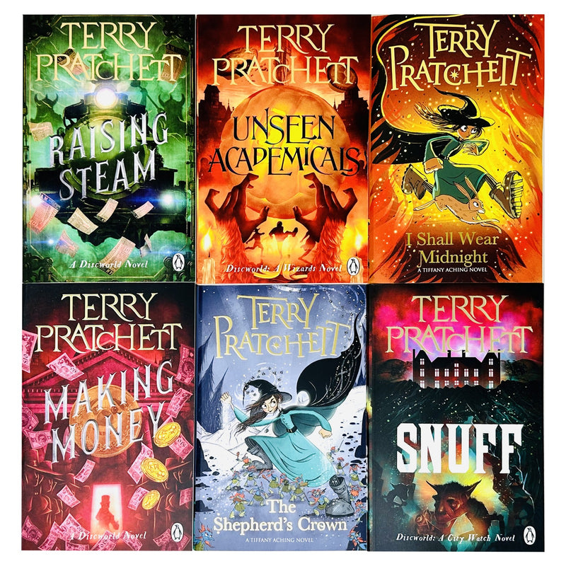 Terry Pratchett Discworld Novels Series 8 : 6 Books Collection Set - The Book Bundle