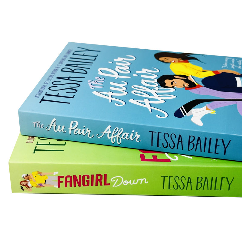 Big Shots Series By Tessa Bailey 2 Books Collection Set (Fangirl Down & The Au Pair Affair) - The Book Bundle