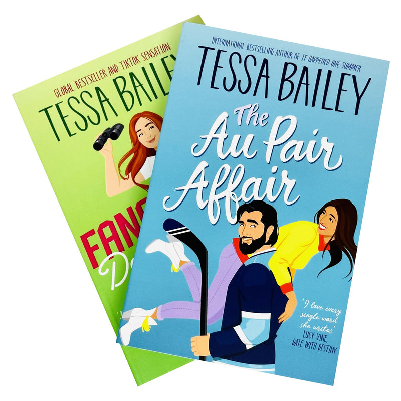 Big Shots Series By Tessa Bailey 2 Books Collection Set (Fangirl Down & The Au Pair Affair) - The Book Bundle