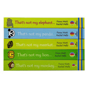 Usborne Touchy-Feely Thats not My Zoo Collection Set 3: Panda and Friends 5 Books Collection Set(Lion, Elephant, Monkey, Panda & Meerkat) - The Book Bundle
